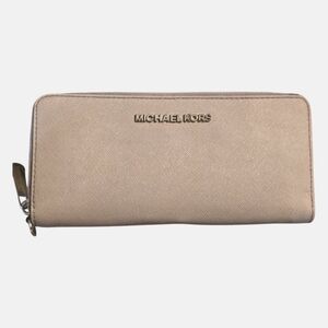 Michael Kors Tan Zip-Around Wallet